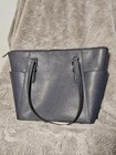 Michael Kors Jet Set Travel Leather Carryall Womens Tote Bag  Size Medium - Navy