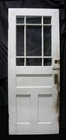 34 x86 x2 Antique Vintage Old Solid Wood Wooden Entry Exterior Door Window Glass