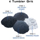 4 Lbs Refill Rock Tumbler Grit Media 5 In 1 Kit  Rock Tumbling Grit Set -incu   