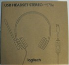 Logitech Usb Headset Stereo H570e Wired Noise Cancelling Microphone Black New