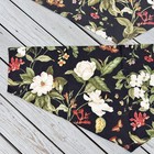 Waverly Williamsburg Black Magnolia Window Stripe Valances 50x23 Inch Set Of 3