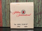 Vintage Matchbook Full Unstruck Amsterdam Hilton Holland Wooden Sticks Stems