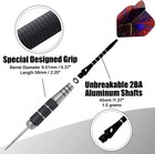 12 Pack Steel Tip Darts Set With Iron Barrel  Aluminum Shafts   Gift Box