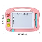 Sgile Magnetic Drawing Board For Kids  Colorful Erasable Doodle Pad W  3 Stamps