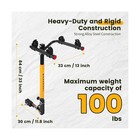 Hitch Mount 2 Bike Rack - 100 Lb Capacity  For Cars trucks suv s minivans