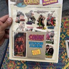 Vtg 1984 Conan The Barbarian Puffy Stickers   Album Set Sealed   Extra Set