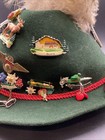Alp Hat Lot 19 Alpine Tyrolian Bavarian Austrian Souvenir Hat Pins Child   s  Read