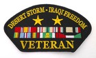 Desert Storm - Iraqi Freedom Veteran  5-1 4   Military Iraq Cap Patch Pm1674 Ee