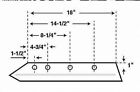 Wiese R53164 Fits John Deere 16  4 Bolt Heat-treated Plow Point Plowshare