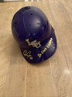 Jared Jones Signed   2x Cws Champ Inscribed F s Lsu Batting Helmet  Jsa Coa        