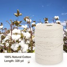 Macrame Cord 4mm X 328yd   100  Natural Cotton Macrame Rope   4 Strand Twisted C