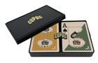 Copag Vintage Wsop Poker Size Jumbo Index Green gold Double Deck Set