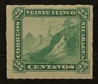 Travelstamps  Nicaragua Stamps Scott  12 - 25c Liberty Cap On Mountain Mint Mogh