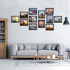 Black 8x10 Picture Frame Bulk  Multi 8 X 10 Photo Frames Set For Wall 12 Pcs