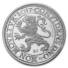 2017 Netherlands Lion Dollar Restrike 1 Oz 0 999 Silver Bu Coin In Capsule