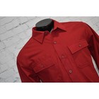 Ll Bean Chamois Flannel Shirt Mens Size Large Red Thick Heavy Cotton