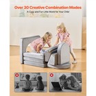 10pcs Modular Kids Play Couch Convertible Toddler Building Children Floor Sofa