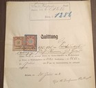 Brixen_bressanone  bz  Austria 1904_receipt   Stamp 1 Crown   88 Brighter