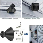 10 Pack Outdoor Camera Mount Vinyl Siding Clips Hooks  No-hole Needed Hanger