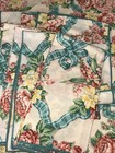 Coquette Bow-core Set Of 14 Floral Ribbon Wreath Napkins Set Roses Teal Bows