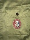 Vintage Boy Scout Shirt Eagle Scout Patch California Size 16r Green 1970   s Jen