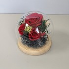 Preserved Flower glass Dome bridesmaid wedding Gift gift Box for Her Or Him