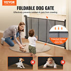 Vevor Retractable Pet Dog Cat Baby Gate Mesh Fence Easy Install 60  Wide Black