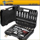 108pcs Mechanics Tools - Kit 6-point Socket Ratchet Wrench Set Repair Tool Case
