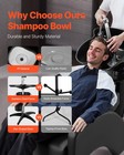 Vevor Portable Shampoo Bowl Shower Head Bucket Drain Hose Adjustable Salon Sink