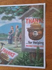 Smokey The Bear Vintage Paper Poster Placemat 