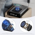 Mboko Biometric Concealed Gun Cabinet  Equipped With 12-hour Clock Display gray 