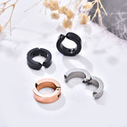 Stainless Steel Stud Earrings Magnetic Ear Plugs Non-piercing Clip On Men Women