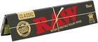 Authentic 50 Packs Box Raw Black Classic King Size Slim Natural Rolling Papers 