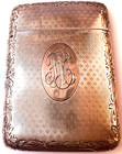 Curved Unusual Sterling Vesta Case Match Safe Little Use Fine Workmanship Great