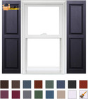 Homeside Raised Panel Vinyl Shutters  1 Pair  14-1 2in  X 35in  - 050 B
