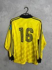 Adidas Vintage Jersey Goalkeeper Football Shirt England Polyester Mens Size 8