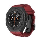 Carbon Fiber Case Protective Cover For Galaxy Watch Ultra 47mm Fkm Band Strap