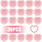 30x Heart-shaped Natural Rose Quartz Pocket Palm Healing Gemstone Crystal Stones