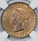 1896 Canada 1c Large Cent Ngc Ms 63 Rb
