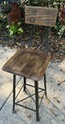 Vintage Industrial Wood Drafting Stool Chair 42   
