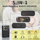 Y-706 Portable Pocket Radio Am Fm Sw Band Receiver Battery Operated Black 