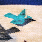 Navajo Tree Of Life Handwoven Wool Rug Native American Weaving Colorful Birds 