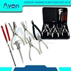 9pcs Multi-step Jewelry Making Pliers Tool Set With Calipers  Cutters  Tweezers
