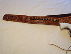 Vintage Hand Tooled Holster W hubley Colt 45 Cap Pistol  14  