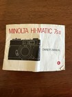 Vtg Minolta Hi-matic 7 S Ii Package set Look  Make Offer 