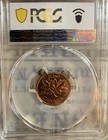 1965 Canada One Cent Pcgs Ms 66 Rd Type Two Small Beads B1  5