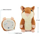 Talking Hamster Plush Toy Repeats Your Voice Interactive Stuffed Animal For Kids