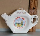 Vintage Ceramic Tea Bag Holder Souvenir Of North Dakota