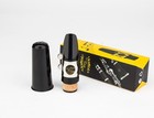 Glory Clarinet Mouthpiece Kit With Ligature one Reed And Plastic Black 