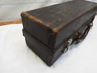 Vintage Leather Apothecary Doctor s Medical Leather Travel Bag Veterinary Case